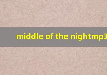 middle of the nightmp3下载